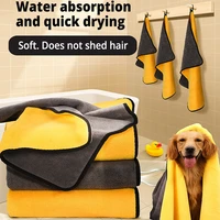 pet bath towels dog pet cat absorbent microfiber bath towel soft quick drying large bath towel blanket for dogs pet supplies
