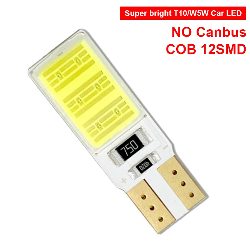 

2X Car Headlight T10 12 LED Clearance Light For Peugeot 206 307 407 308 208 3008 Toyota Corolla Yaris Rav4 Avensis Mini Cooper