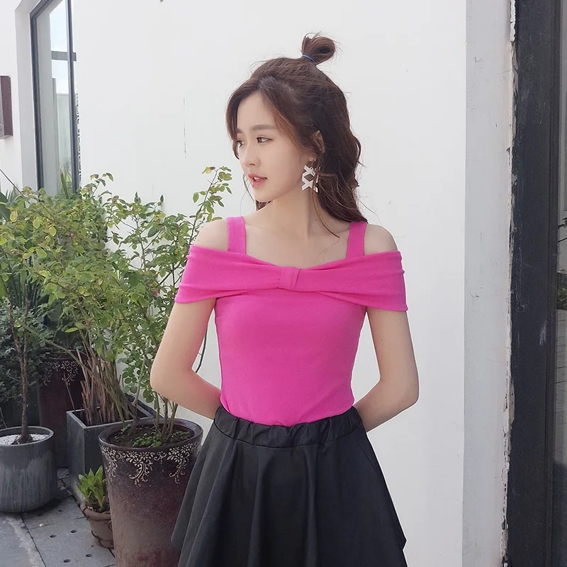 COIGARSAM Сексуальная Блузка с оборками женская летняя блузка без рукавов вырезом