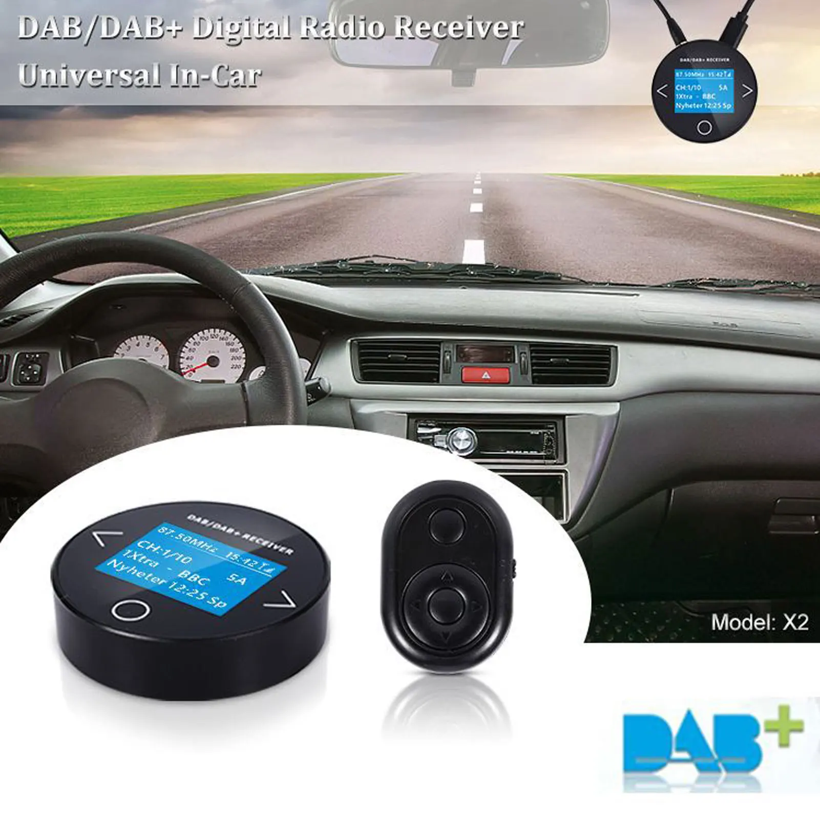

Автомобильный DAB + радиоадаптер FM-передатчик музыкальный приемник