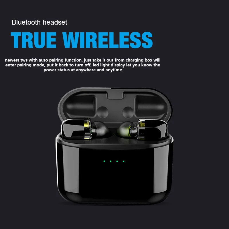 TWS Ture беспроводные наушники BT5.0 IPX6 водонепроницаемые с поддержкой APT X AAC гарнитура