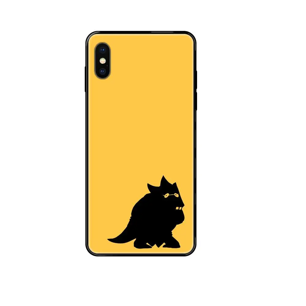 Для iPhone 11 12 Pro Max Plus X XS XR 8 7 6S SE 5 5C 5S 2020 крутая модная игра Undertale Alphys Special Black Soft |