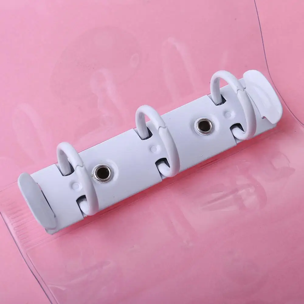 Transparent 3 Hole Mini PVC Loose Leaf Notebook Notepad Sheet Shell Folder Cover | Канцтовары для офиса и дома