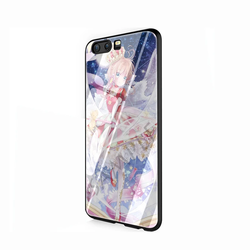 G2 EWAU карта Captor Sakura закаленное стекло телефон чехол для Huawei P10 P20 P30 mate 20 Lite pro P Smart Y6 Y9 Honor 8X9 10 - Цвет: G2