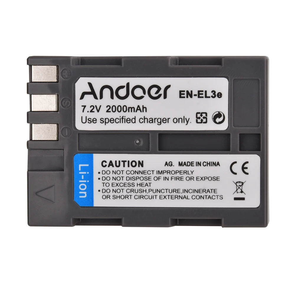 EN-EL3e Перезаряжаемые Камера Li-Ion Батарея для Nikon D700 D300 D200 D80 D90 D70s D300s D50 D100 7 2 V 2000 ма-ч |
