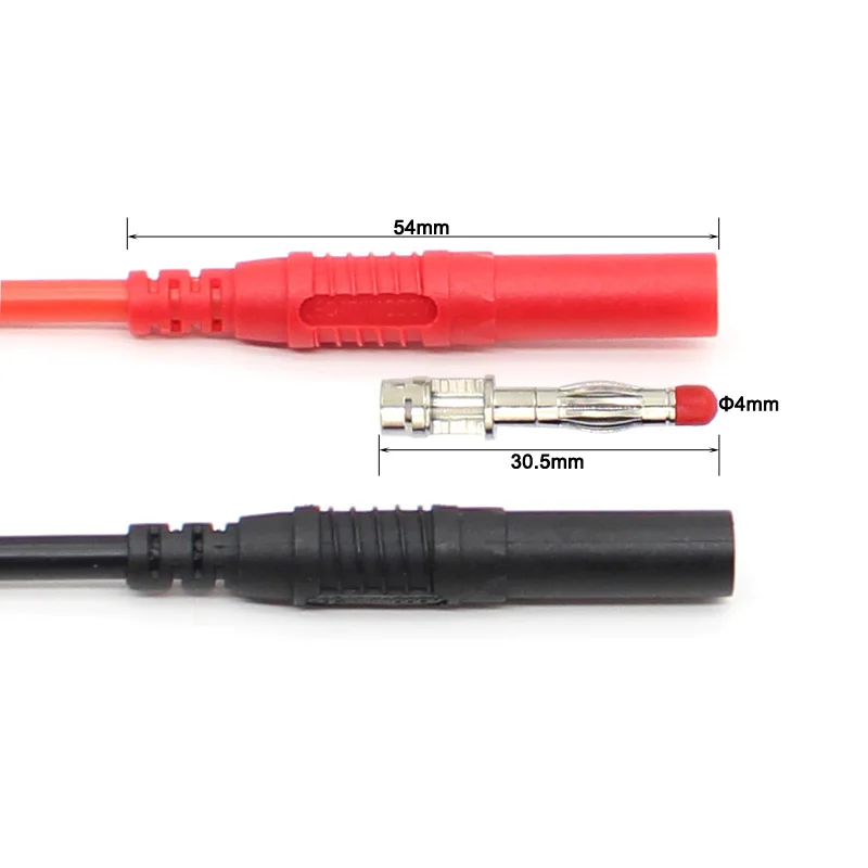 TL320 высокое качество 13AWG гибкие силиконовые испытательные выводы 4 мм прямой