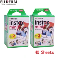 new 40 sheets fujifilm instax mini 8 film white edge 3 inch wide film for instant camera mini 8 7s 25 50s 90 photo paper