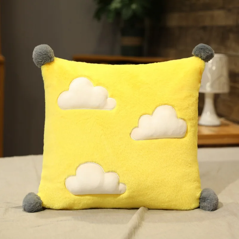 Наволочка искусственный мех кролика квадратная удобная мягкая наволочка с