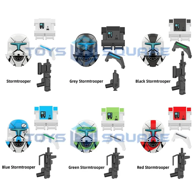 

The Republic Clone Commando Delta Squad Gregor Niner Boss Fixer Scorch Sev Model Building Blocks MOC Bricks Set Gifts Toys