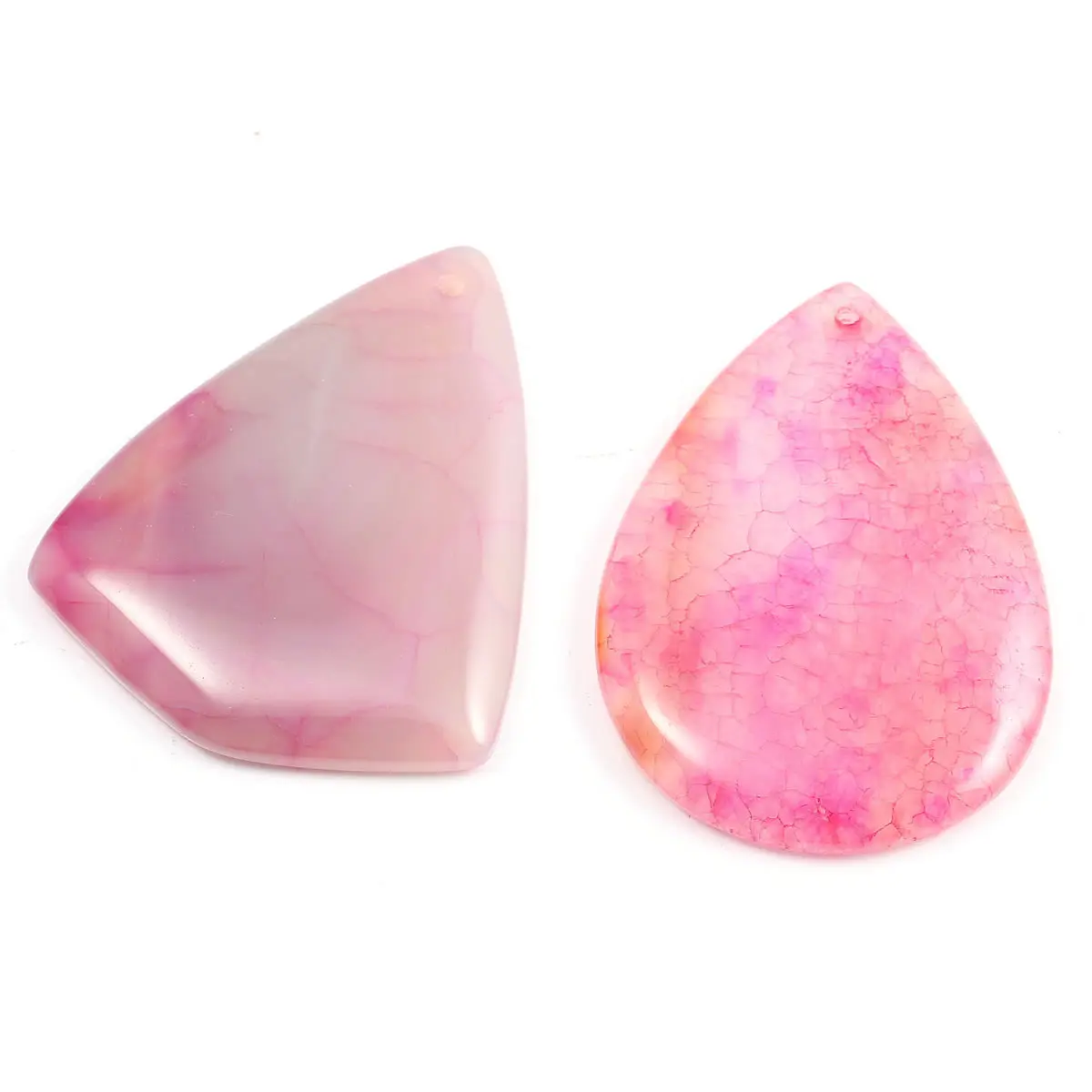 

5Pcs Natural Stone Elegant Pink Dragon Pattern Agates Pendants Temperament Making for Jewelry Necklace Accessories For Women