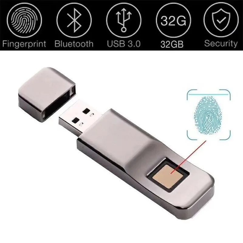 32 Гб отпечатков U диск Шифрование USB 3 0 флэш Портативный высокоскоростной