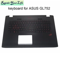portugal backlight keyboard for asus rog gl752 vw gl752v gl752vl gl752vm gaming laptops keyboards palmrest c shell 13n0 s6a0701