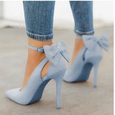 Туфли лодочки женские на высоком каблуке заостренный носок ремешок с пряжкой