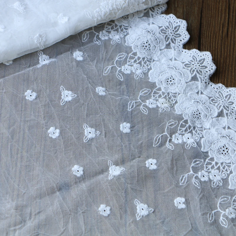 Высококачественное кружево белая марля S65 Дворцовая Роза материал для ручной