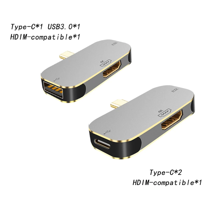 

GoFit USB C HUB Type C To HDMI-compatible USB 3.0 Adapter 3 In 1 Type C HUB Dock For Switch MacBook Pro Air USB C Splitter