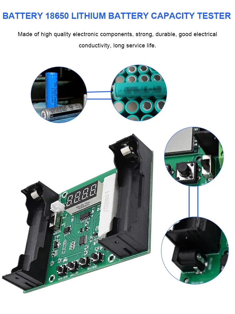

XH-M240 18650 lithium battery Capacity tester maH mwH digital discharge electronic load battery monitor Energy Meter XH-M240