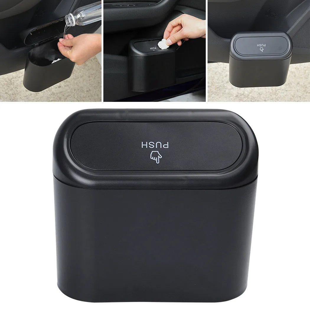 

Car Trash Bin Door Hanging Trash Can Portable Rubbish Garbage Car Storage Box Trash Rubbish Holder Garbage Storage Bag