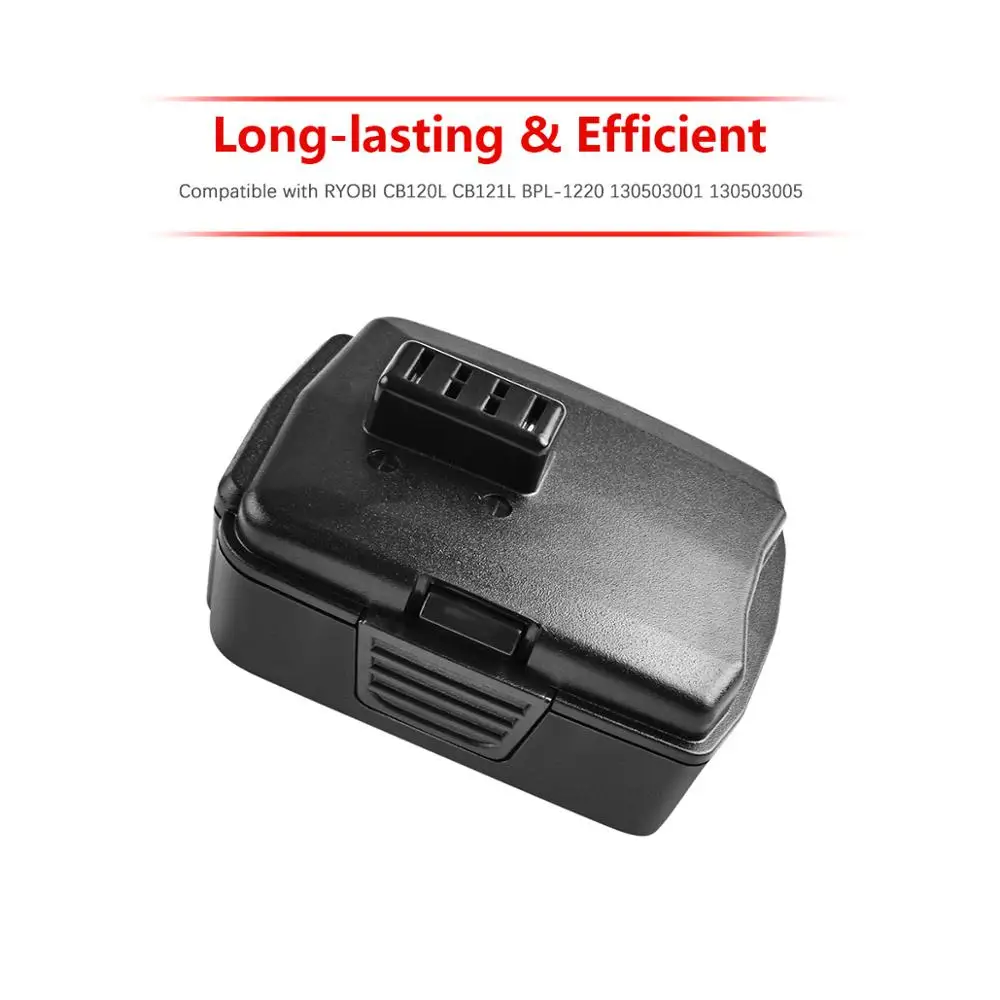 Сменный аккумулятор совместимый с Ryobi CB120L CB121L 130503001 130503005 литиевая батарея для