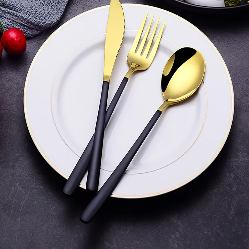 Столовая посуда 304 столовые приборы из нержавеющей стали нож для стейка вилка