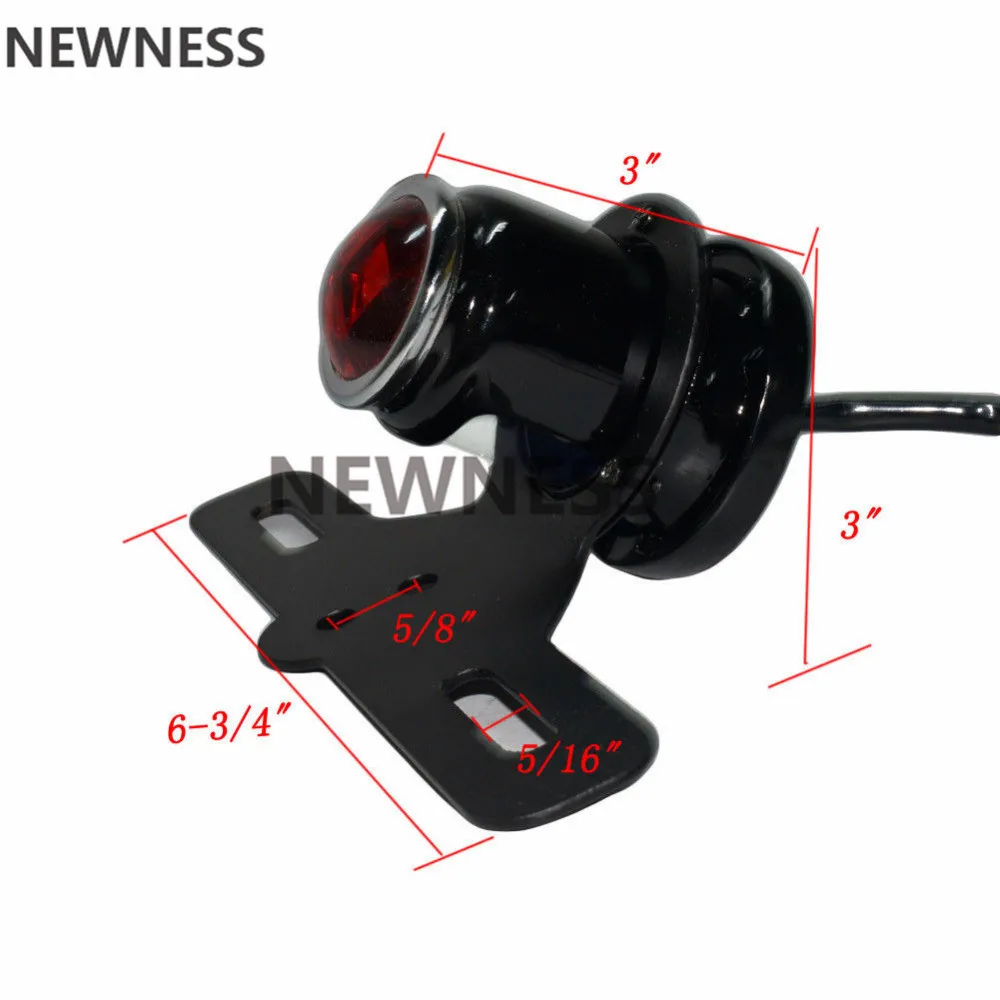 Универсальный задний стоп фонарь для мотоцикла номерной знак лампа Harley Bobber Chopper