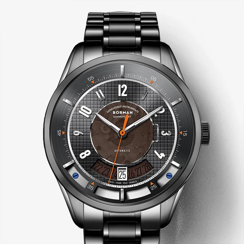 Платье наручные часы для мужчин мужские автоматические механические бормор