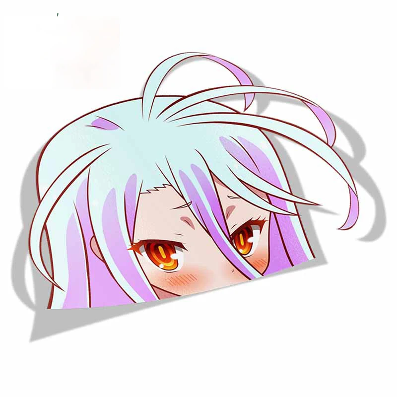 Виниловые наклейки для автомобиля Fuzhen Boutique внешние искусственные Shiro No Game Life Peeker