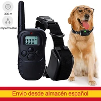 rechargeable electric shock dog training collar waterproof remote control pet trainer bark stop device aid