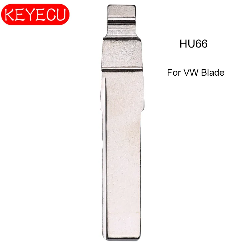 KEYECU 10 шт. Универсальные пульты дистанционного управления флип лезвие VW HU66 для Audi