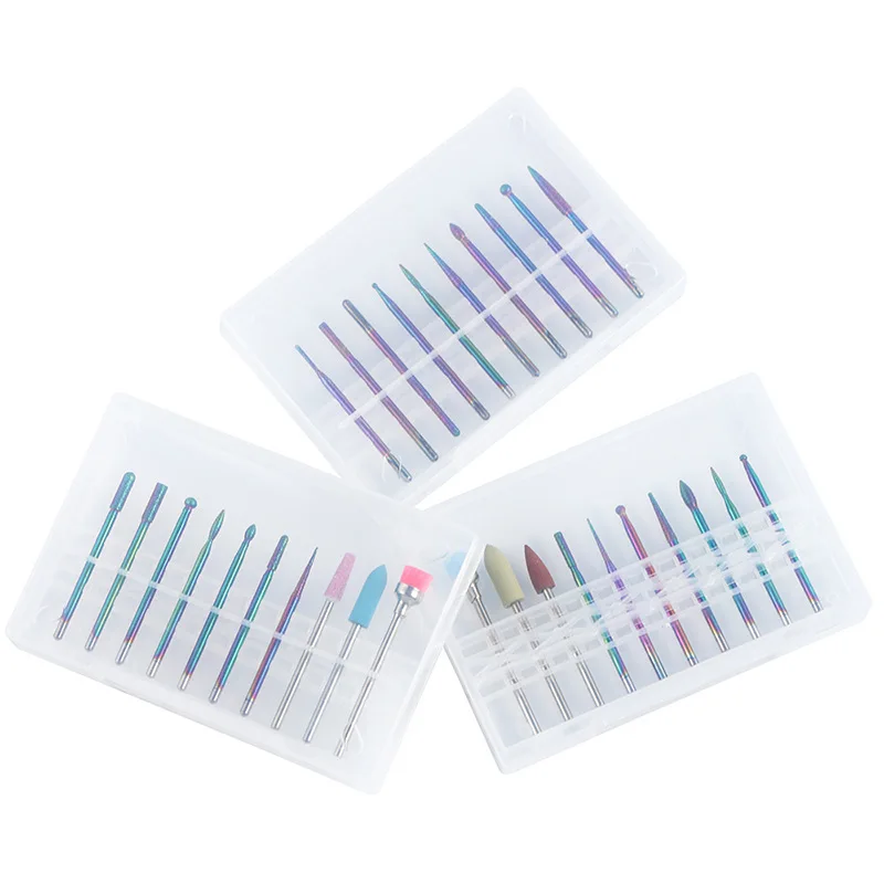 10 шт. электрическая дрель для ногтей аксессуары маникюрного аппарата набор