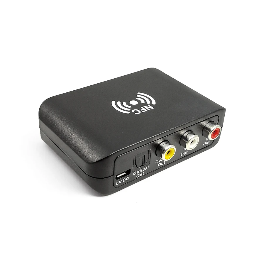 Black NFC Bluetooth Hi-Fi 5,0 стерео музыкальный приемник APTX HD с низкой задержкой DAC беспроводной цифровой аудио адаптер SPDIF оптический коаксиальный RCA - Цвет: Black