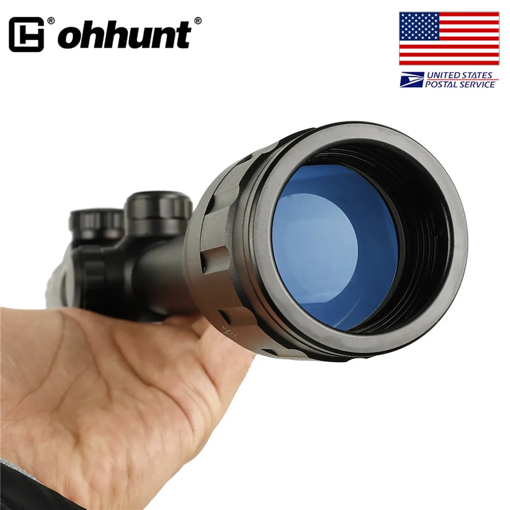 Корабль из США ohhunt 4 16x40 AOEG охотничий оптический прицел мил точка сетка Красная