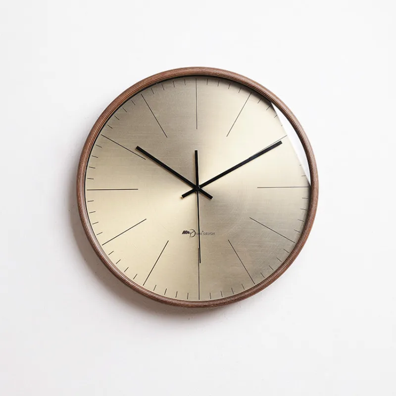 Роскошные креативные золотые настенные часы большие винтажные скандинавские