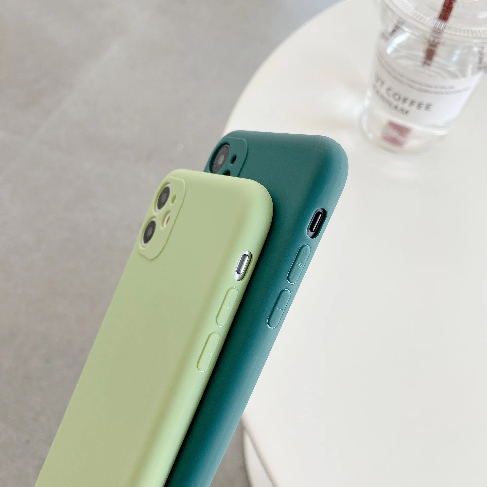Карамельный цвет защитный чехол для iPhone 11 Pro Max Мягкий ТПУ матовый 7 8 Plus XR X XS задняя