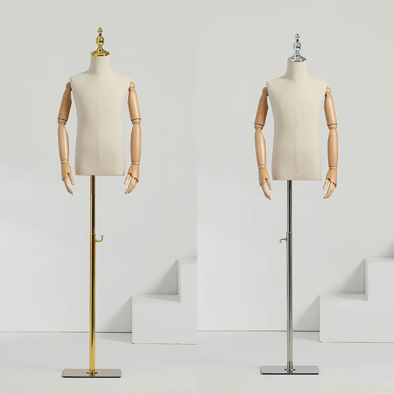 Тканевая обложка в форме платья модель детского манекена с деревянными