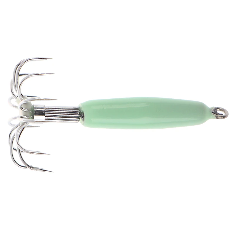 

Fish Hook Luminous Vivid Lifelike Simulation Squid Hook Fishing Tackle Lures Squid Jig Lures With Hook Length 9.5cm