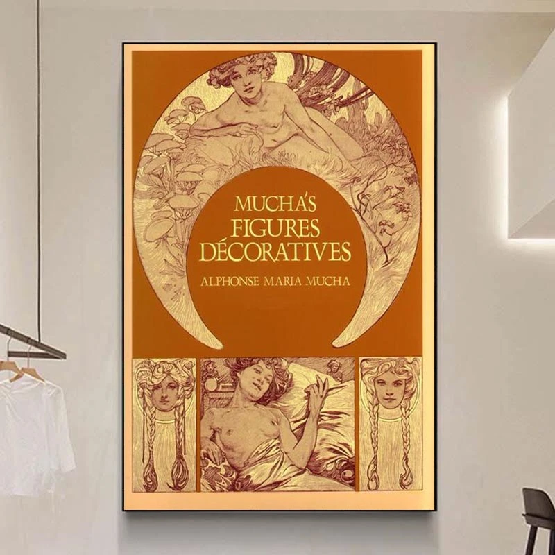 

Alphonse Mucha Vintage Illustration Canvas Paintings On the Wall Art Posters And Prints Mucha Art Nouveau Pictures Home Decor
