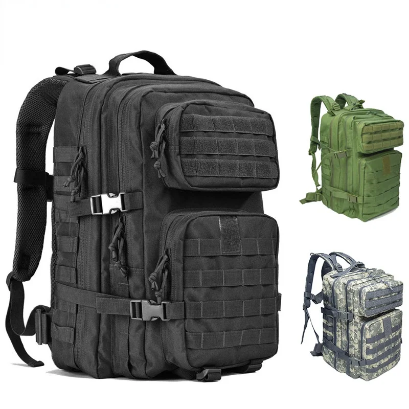 

Tactical Backpack Outdoor Mountaineering Travel 45L Large Capacity Backpack Camouflage Riding Backpack Unisex