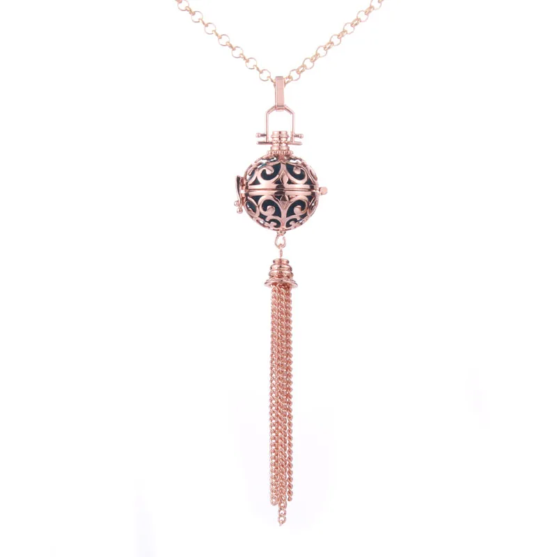 2021 Hot New Tassel Necklace Spherical Diffuser Perfume Aromatherapy Love Heart Jewelry Suitable to Ladies | Украшения и
