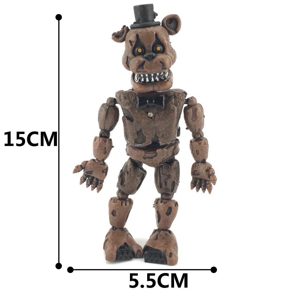 FNAF Five Nights at Freddy's фигурка кошмар Фредди Бонни и Чика Funtime Foxy Медведь ПВХ фигурки
