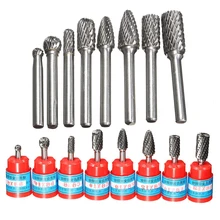 Practical Files Shank Milling Drill Bits Rotary Grinder Cutting Burr Set Accessories Woodworking Durable Grinding Carving Tools