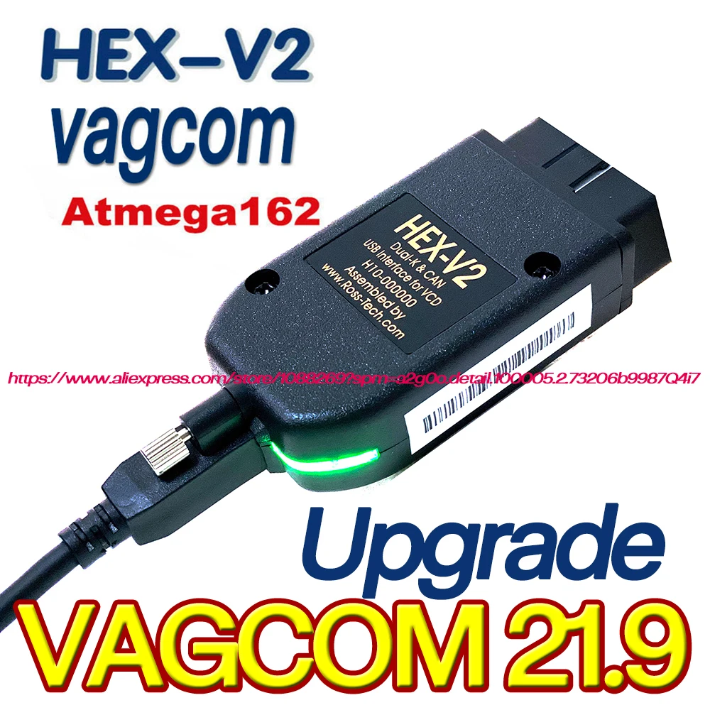 2022 популярный новейший VCDSCAN HEX V2 интерфейс VAGCOM 21 9 VAG COM для VW AUDI Skoda Seat Vag
