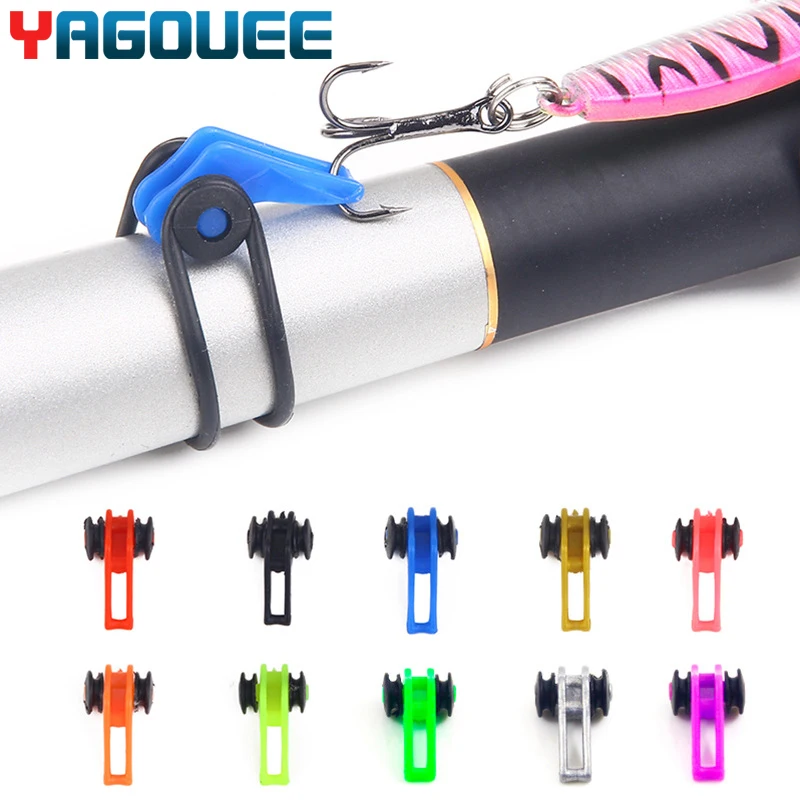 

10pcs/lot Plastic Fishing Hook Secure Keeper Holder Lure Accessories Jig Hooks Safe Keeping For Fishing Rod Tool Bait Casting
