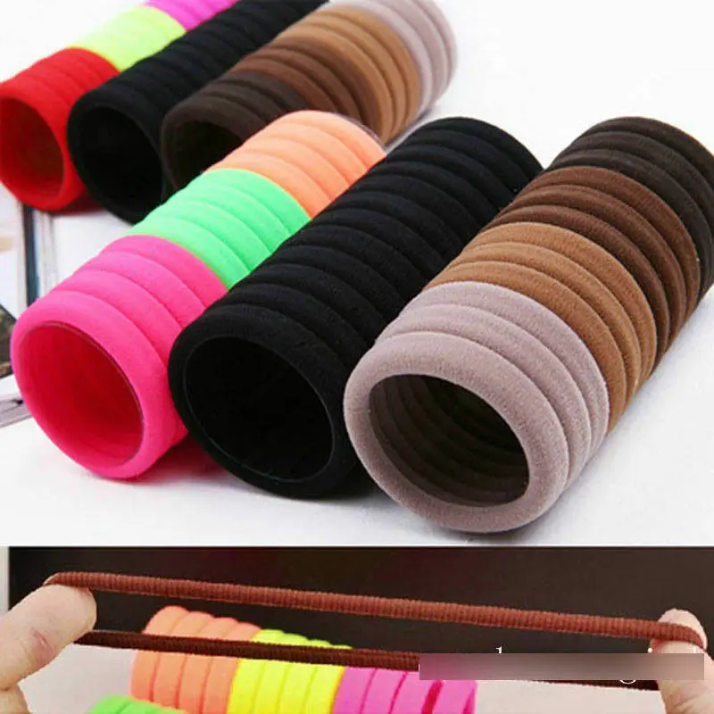 

50Pcs Women Girls Hair Band Ties Rope Ring Elastic Hairband Ponytail Holder New