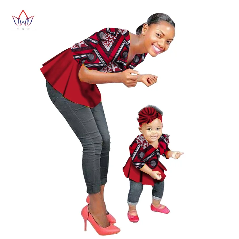New Summer New Fashion Family Matching Clothes Brand Mother And Baby Family Clothing Tops Family African Clothing None BRWYT46