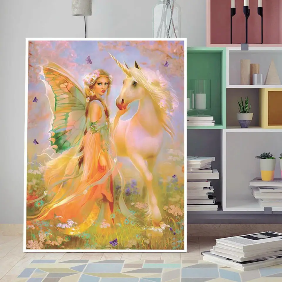 

New 5D DIY Full Square Round Diamond Embroidery "Butterfly Spirit" Diamond Painting Cross stitch Diamond Home Decoration Gift