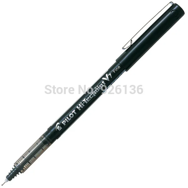 Pilot 12 шт. V7 HI TECPOINT 0 7 мм чернильный шариковый контейнер черного цвета для рукоделия