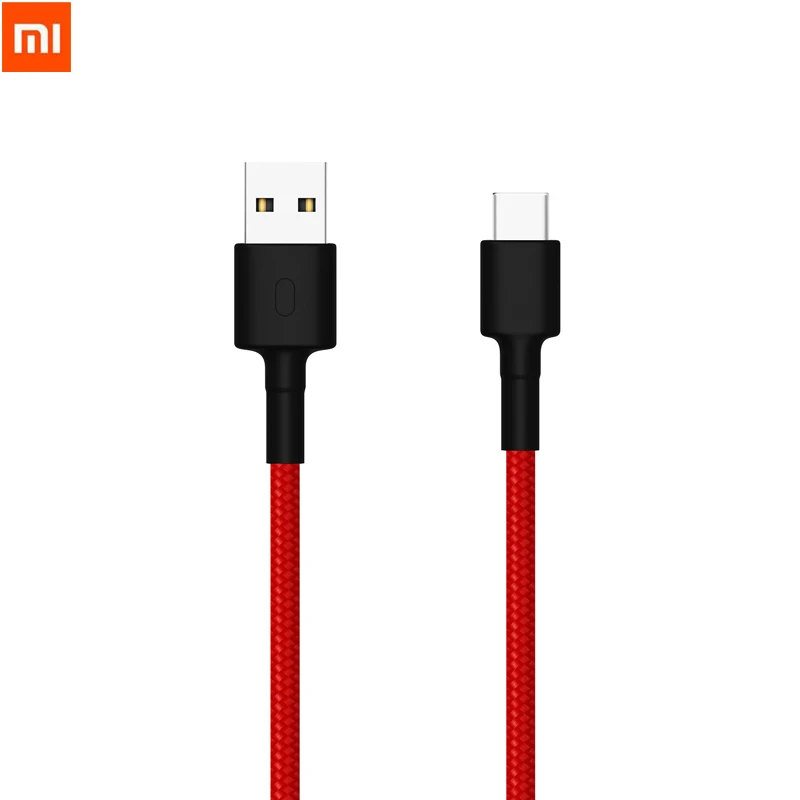 

Xiaomi USB-C Type-C Fast Charging Cable with Metal Shell Connector Braided Wire 100CM Support Max QC3.0 3A For Smart Phone