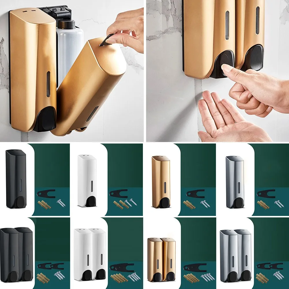 

Soap Dispenser Wall Mounted Liquid Bathroom Hand Soap Shower Gel Shampoo For Washrooms And Shower Rooms Of Home 21.5x7.5cm