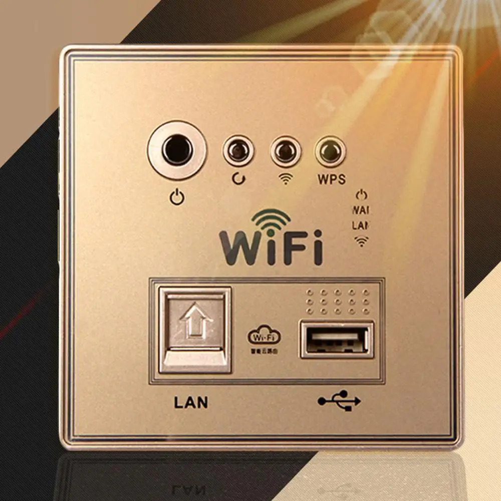 Домашняя умная настенная розетка панель WiFi маршрутизатор повторитель домашняя интеллектуальная беспроводная Wifi настенная розетка белый/золотой/черный 1 штука