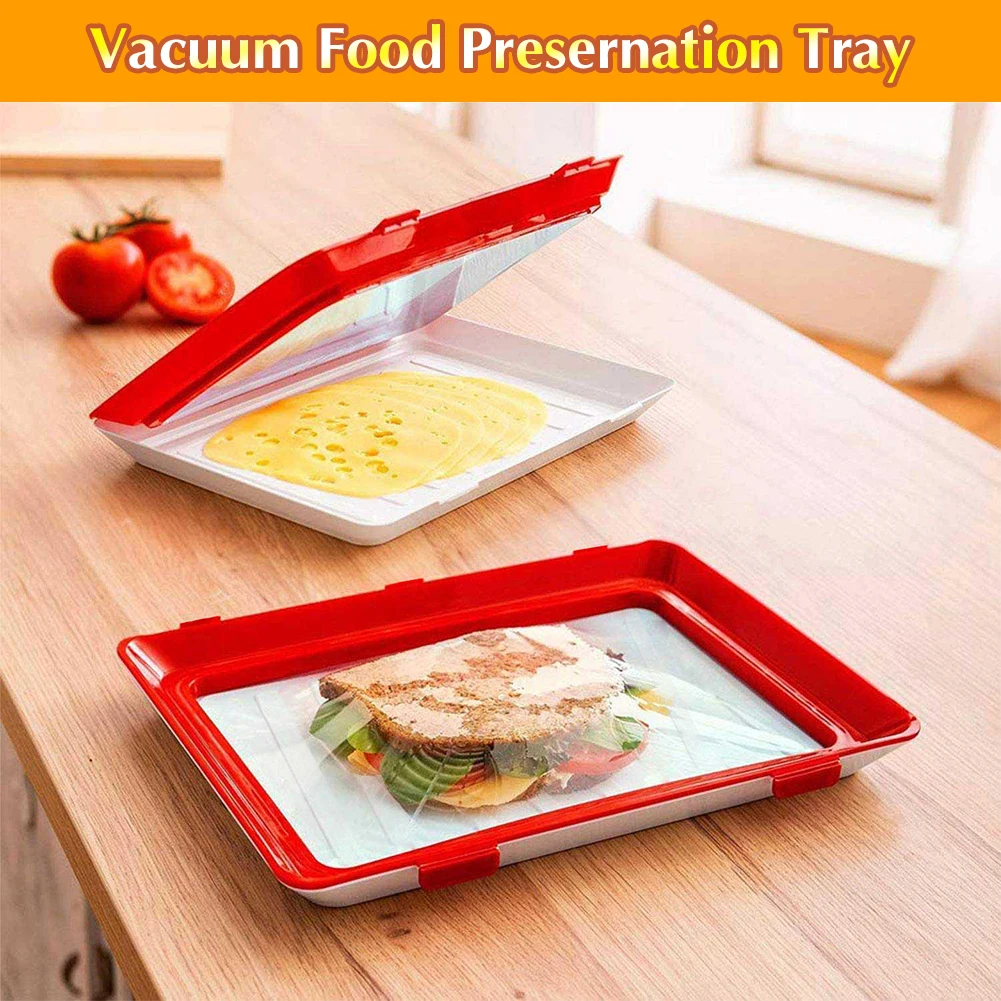 

Лоток вакуумный для хранения продуктов, 3 цвета, 1/4/8 шт.